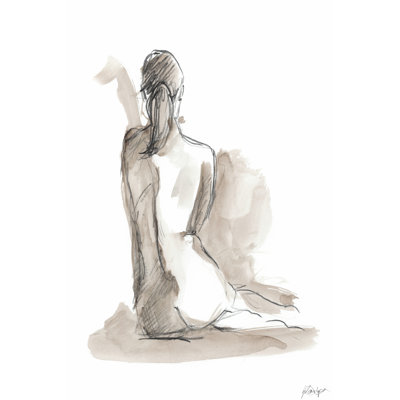 Gestural Figure Study V by Ethan Harper - Wrapped Canvas Painting