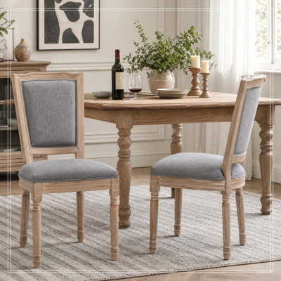 Ensemble de 2 chaises de salle à manger Farmhouse