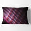 Coussin décoratif à imprimé abstrait en métal foncé rose foncé