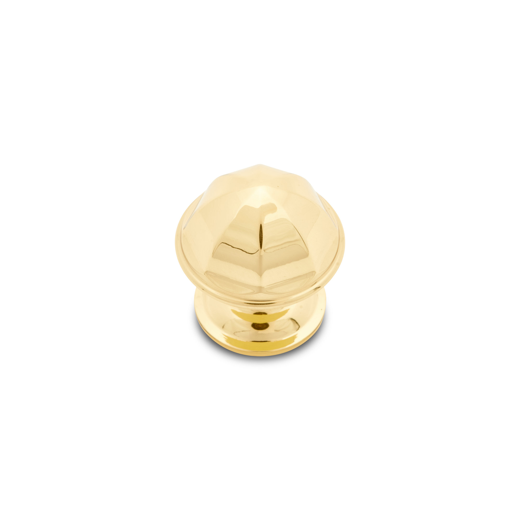 Contoured Dome 1 1/16" Knob CK Series, Polished Brass