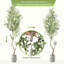 Faux olivier haut, oliviers d'intérieur Artificia avec pot de fleurs blanc-111689193-111689190