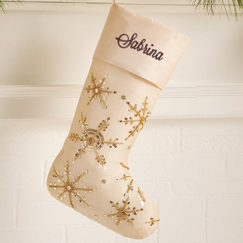 Chaussette de Noël Golden Sparkle, Oui