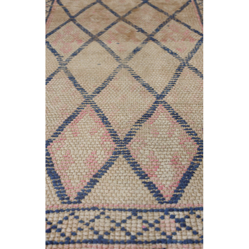 Vintage Turkish Village Rugs One-of-a-Kind Runner 2'6" X 12'1" Area Rug