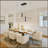 4 - Light Dimmable Kitchen Island Linear LED Pendant[No Bulb]