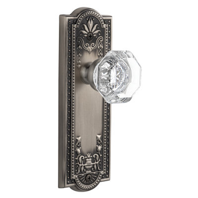 Grandeur Parthenon Plate Passage with Chambord Crystal Door Knob