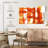 Orange Abstract Canvas Print-598247701