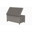 Banc de rangement rembourré en similicuir Amoha