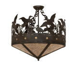Ducks In Flight 3 - Light Semi Flush Mount