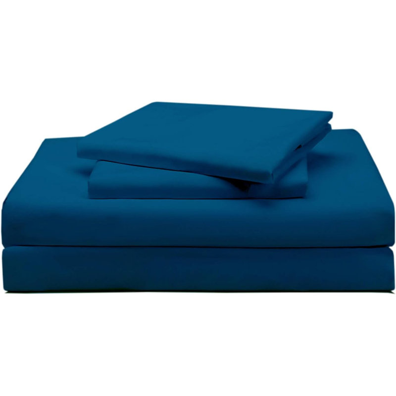Soft  Microfiber Sheet Set, Twin Sheet Set + 1 Fitted Sheet + 1 Pillowcase, Blue