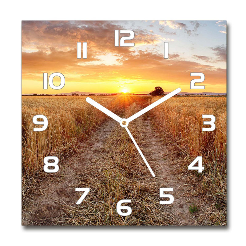 Joncarlo Glass Wall Clock, White