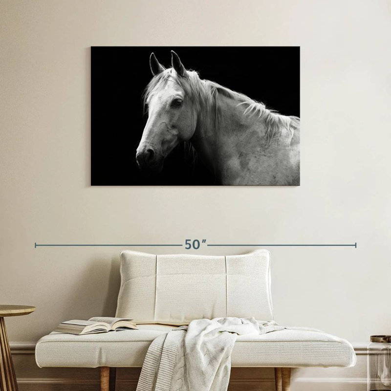 Brampt Horse Headshot, 26" H x 39" W