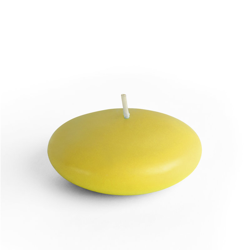 Bougie flottante non parfumée, 12, Jaune