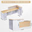 L-Shaped Reception Desk with Lockable Drawers and Storage Shelves, Multi-Functional Computer Desk for Office-27733804-27733802