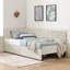 Structure de lit simple tapissier avec 2 tiroirs de rangement-334096056-334096058
