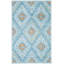 Fairborn Hand Tufted Wool/Cotton Ikat Rug in Blue/Yellow-271577862