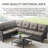Schutt 8 Person Outdoor Sectional Seating Group with Cushions-344027268