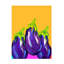 «Alice Straker Groovy Aubergines», art sur toile-1938969869