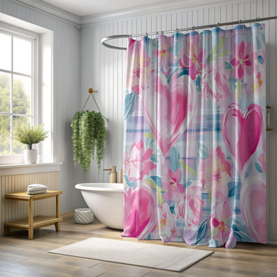 Plaid Love Designs - Rideau de douche standard 1 pièce