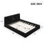 Grand lit plateforme tapissier Sturdy Construction-1851734709