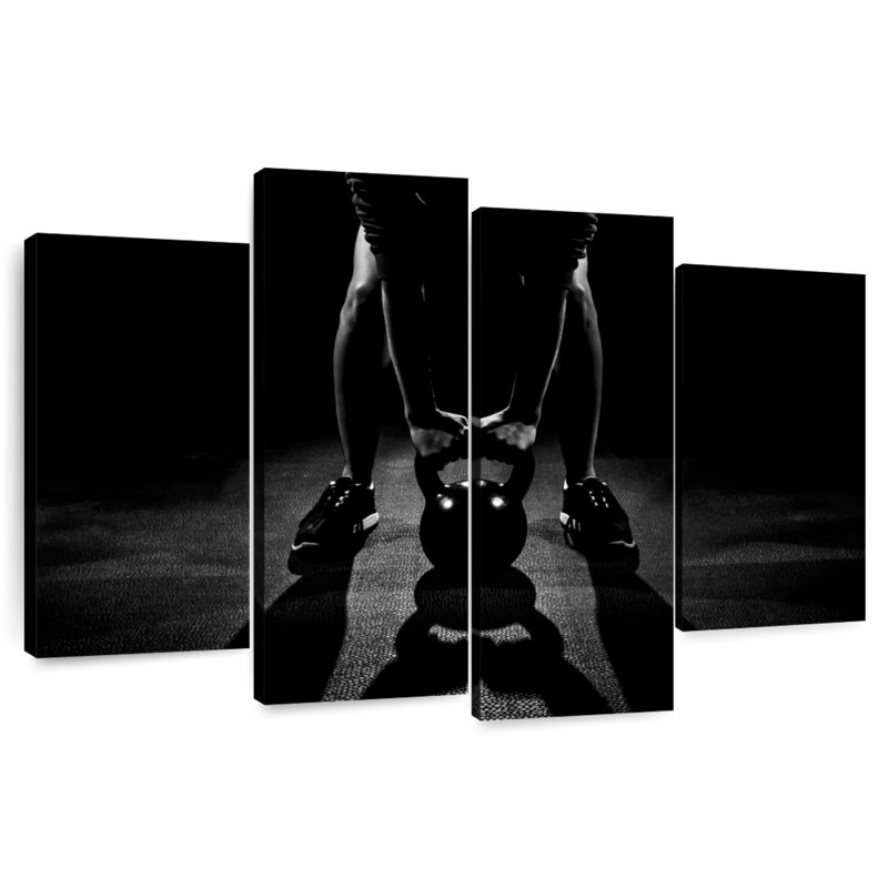 Sireci Kettlebell Workout Silhouette, 22" H x 36" W