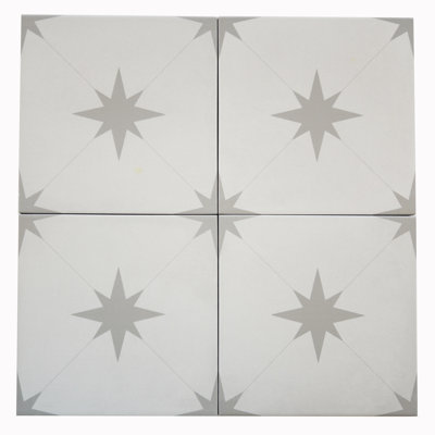 Carreau de mur et plancher à motif de porcelaine biseauté 9 "x 9" Arden