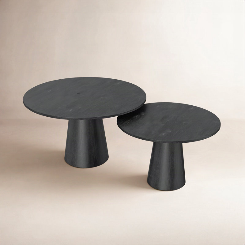 Ensemble de tables basses 2 pièces Wyatt, Noir