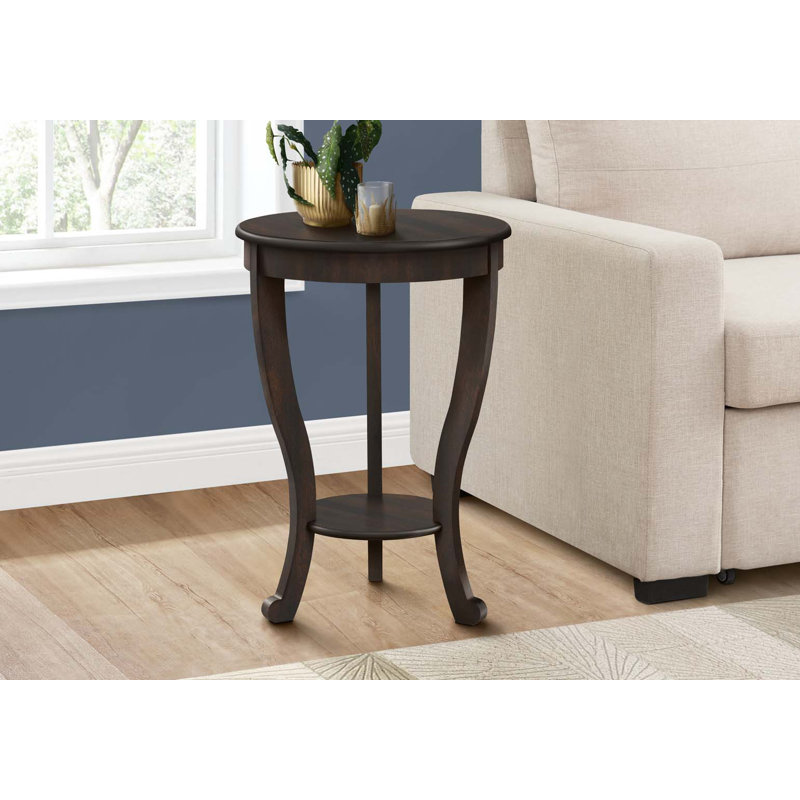 Table d'appoint, 2 niveaux, chambre à coucher, bout, lampe, table de chevet, ronde, table d'appoint