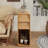 Modern Farmhouse Burl Finish End Table With 2 Drawers And Open Storage Light Wood-792408498