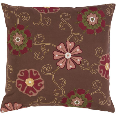 Starburst Floral Cotton Pillow Cover