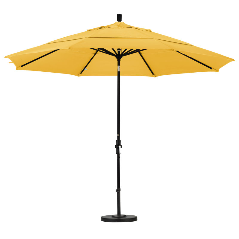 Parasol de marché 11' en aluminium, Sunbrella® ‑ Dupione soie de maïs