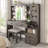 Farmhouse  Vanity Desk With Charging Station And Sliding Mirror  & Lights  Vanity Desk With Large Storage  Makeup Vanity For Bedroom-1328366217