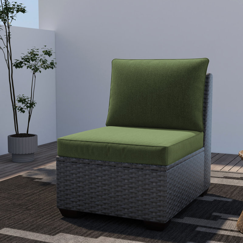 Meridian Seat/Back Cushion, Polyester, Green