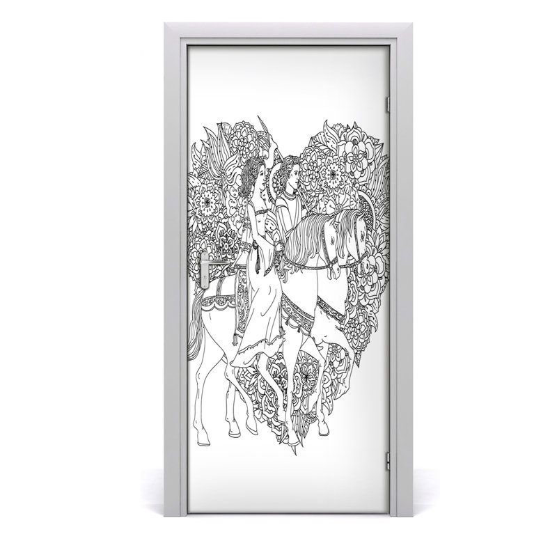 Man And Woman Door Decal