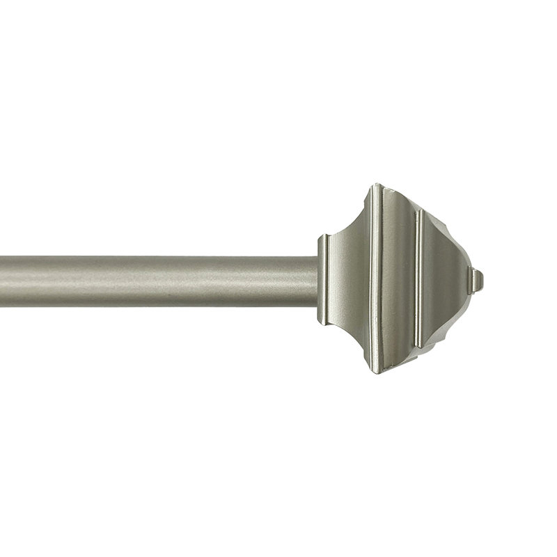 Tringle à rideaux simple réglable carrée 5/8 po Dalmar, H 2,6 po x l 32,7 po x P 2,6 po