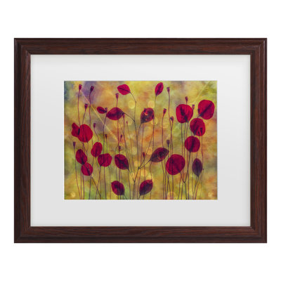 Hilda Van Der Multi Colour Matted Framed Art