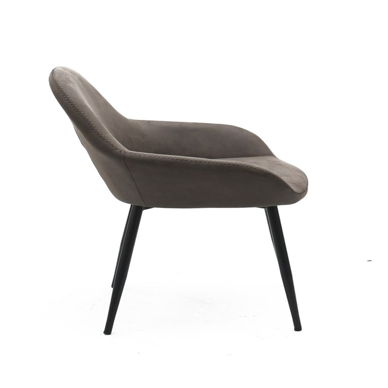 Chaise de salle à manger Kumpe, ensemble de 2, brun rétro
