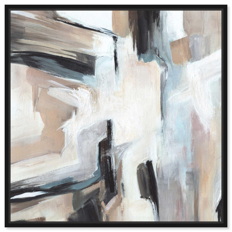 Impression sur toile Melodious Art Coastal Wall Decor par Art Remedy, H 13 po x l 13 po, Cadre noir