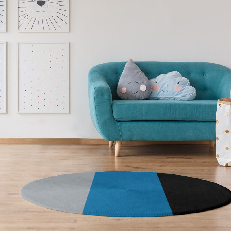 Chenille Indoor Rug, Round 5'