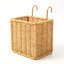 Ensemble de 2 porte-parapluies en osier avec ramasse-gouttes pour le rangement de l'entrée