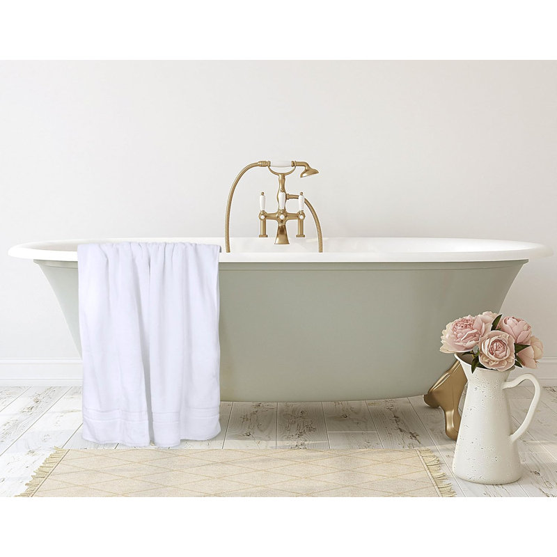 100% Cotton Bath Towel, White