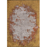 Rapture Abstract Area Rug in Beige