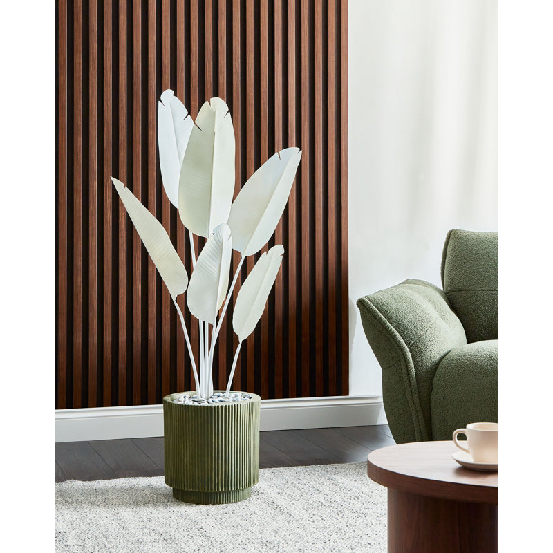 Artificial Plant BANANA TREE 123 cm, White