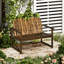 Cecile Solid Wood Fir Outdoor Bench