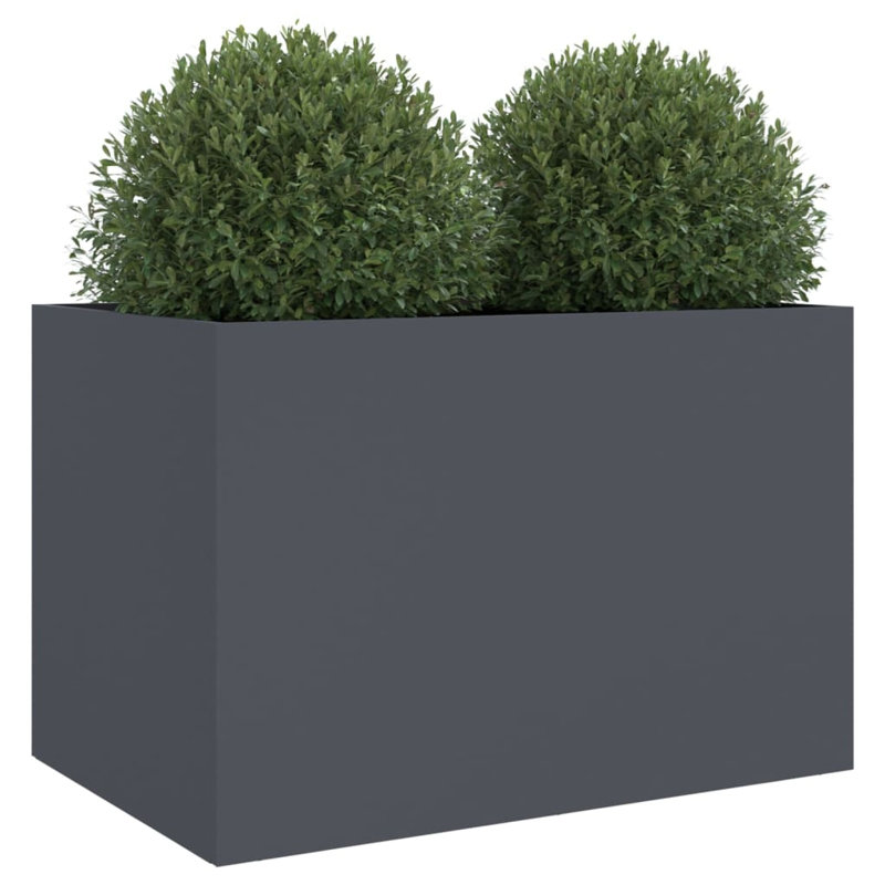 Planter Steel, Anthracite, 46cm H x 62cm W x 47cm D, 1
