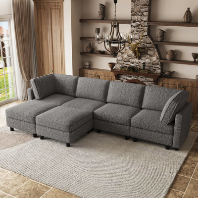 U-Shaped Sectional Sofa With Storage For Living Room