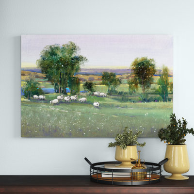 Field of Sheep II by Timothy O' Toole - Painting Print