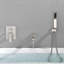 Robinet de baignoire mural à poignée simple à pattes-69761158