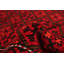 Tapis décoratif en laine de conception unique noué à la main new age esari rouge/noir 3 pi 4 po x 5 pi 5 po