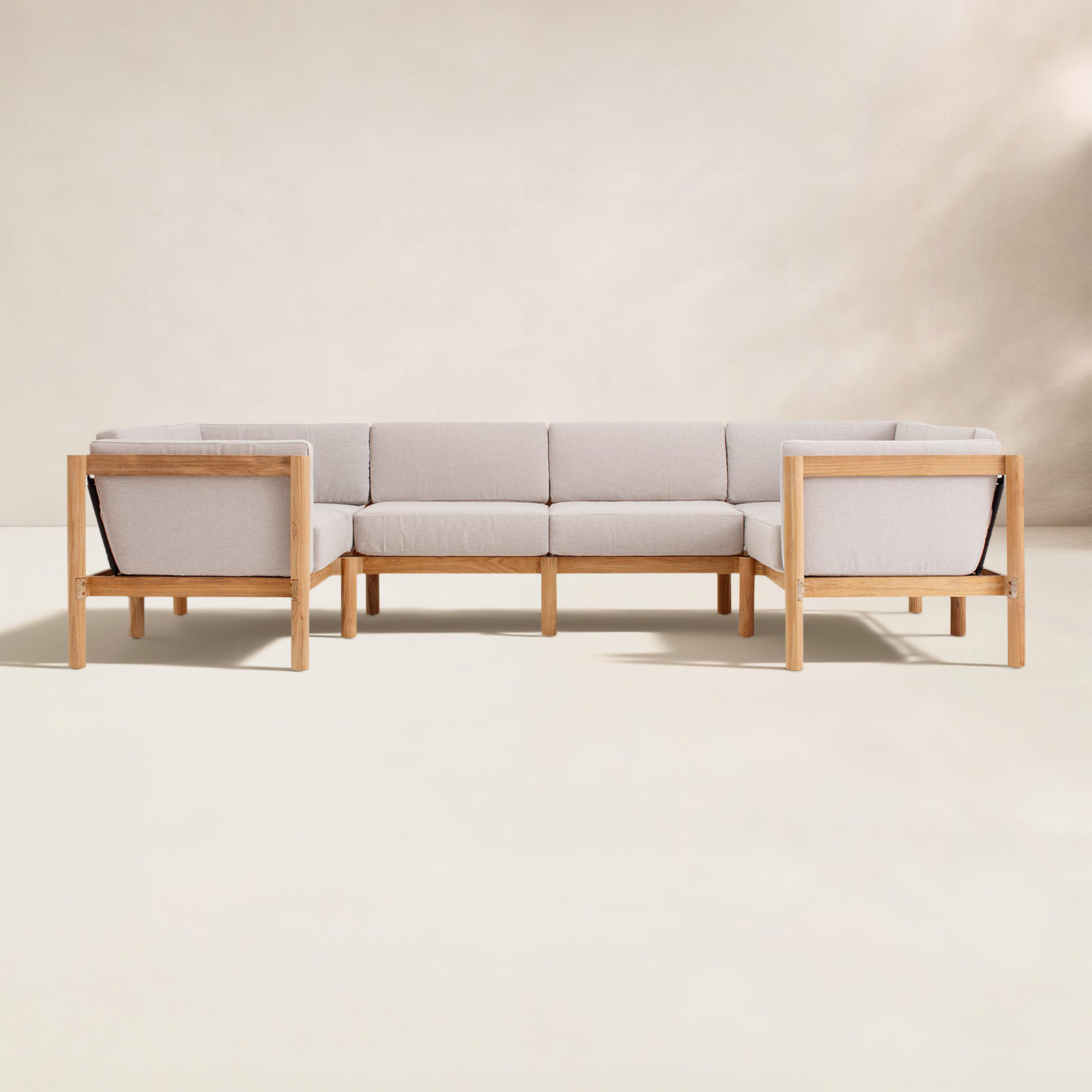 Haven 116" Sunbrella® Patio Sectional, Sunbrella Ashe
