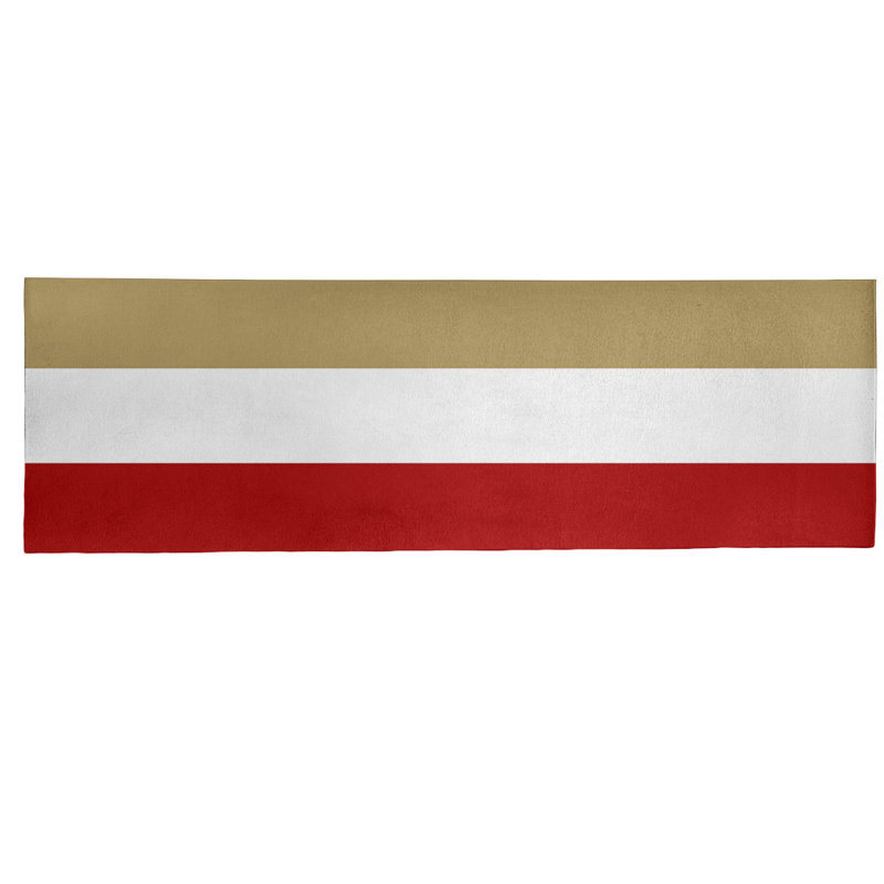 Tapis à rayures de football san francisco, Tapis de couloir 2 pi 6 po x 8 pi